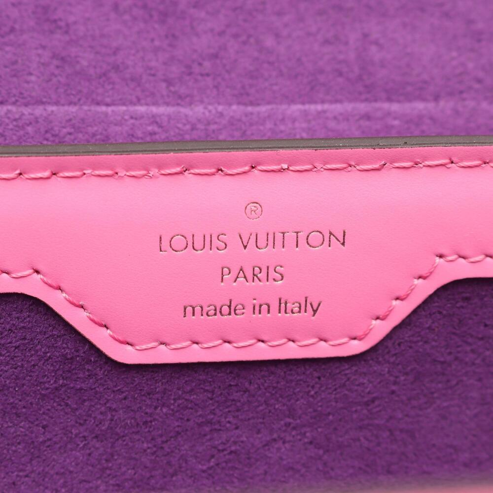 Louis Vuitton Papillon Leather Pink Epi Handbag Trunk View 4